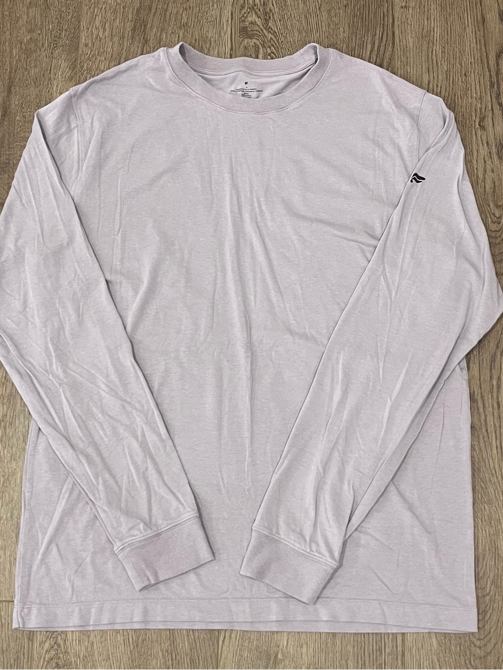 Men's Long-Sleeve Crew Neck Shirt - Light Purple